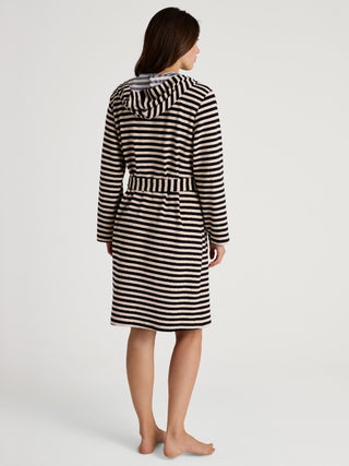 Lounge Stripe kylpytakki, musta