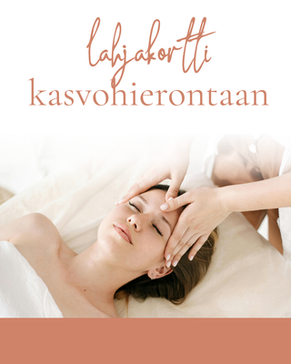HEMMOTTELEVA kasvohieronta LAHJAKORTTI