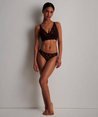 Softessence topattu Triangle Bralette, espresso