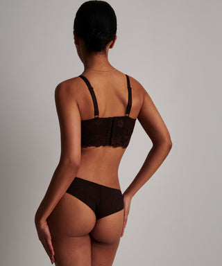 Softessence topattu Triangle Bralette, espresso