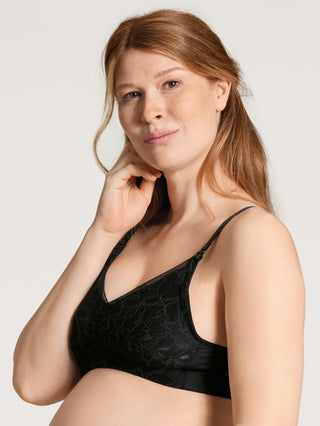 100% NATURE MUM kaaritueton imetysliivi, musta, Cradle to Cradle®   -sertifikaatti