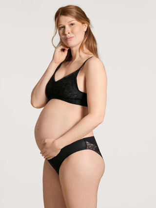 100% NATURE MUM kaaritueton imetysliivi, musta, Cradle to Cradle®   -sertifikaatti
