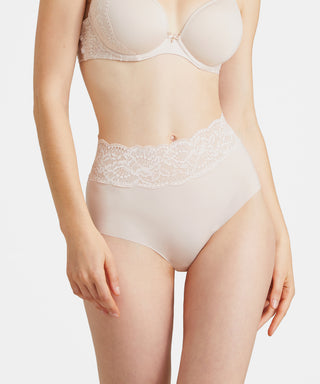 Sweetessence korkeavyötäröinen alushousu, nude
