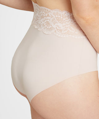 Sweetessence korkeavyötäröinen alushousu, nude